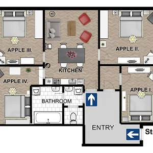 Apartment New Town - Apple, Prag